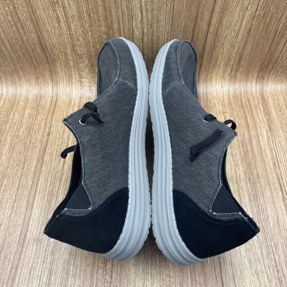 Skechers Melson Raymon Slip-in Foam Men's Black Grey Loafer Sneaker Size 15 New - Picture 7 of 9